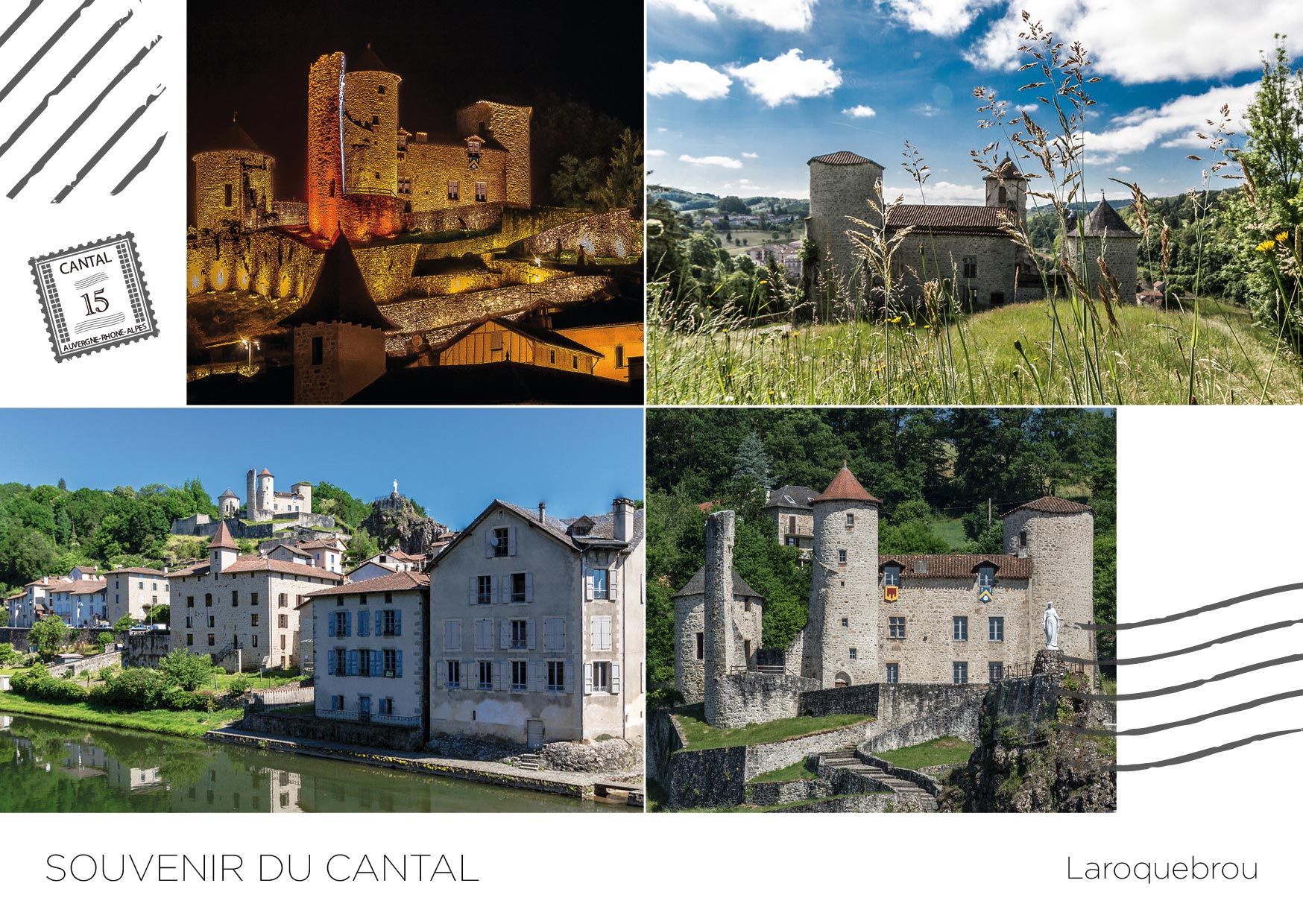 Carte postale Cantal Origin XV - une marque identitaire de promotion du Département du Cantal par ALTAprod et ANCOOR